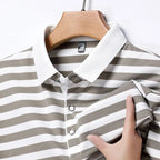 Broughton Striped Cotton Polo — Hopeforwho (view 6)