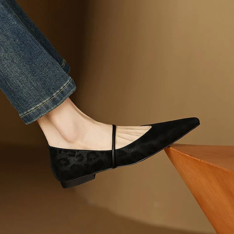 Calista Leather Flats — Hopeforwho (view 9)