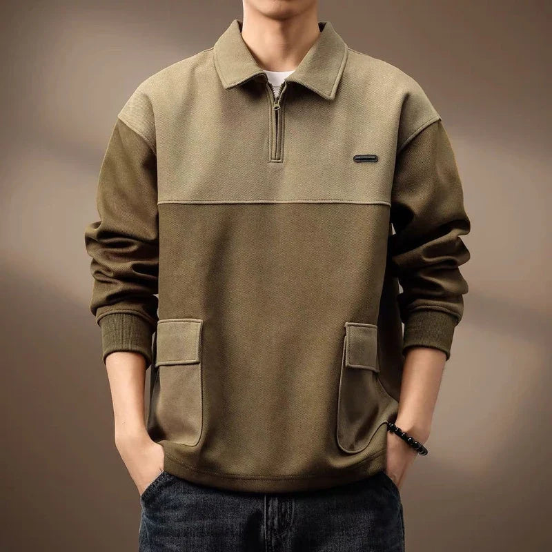 Arlo Prime Long-Sleeve Polo Shirt — Hopeforwho