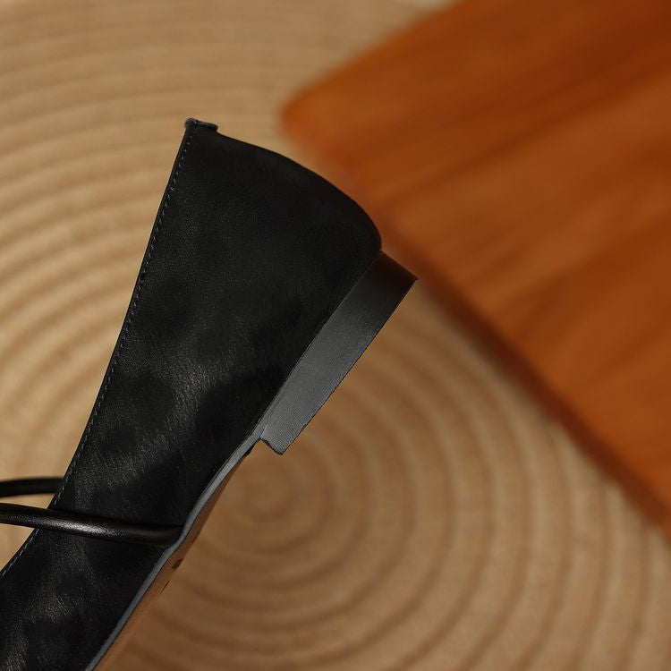 Calista Leather Flats — Hopeforwho (view 12)