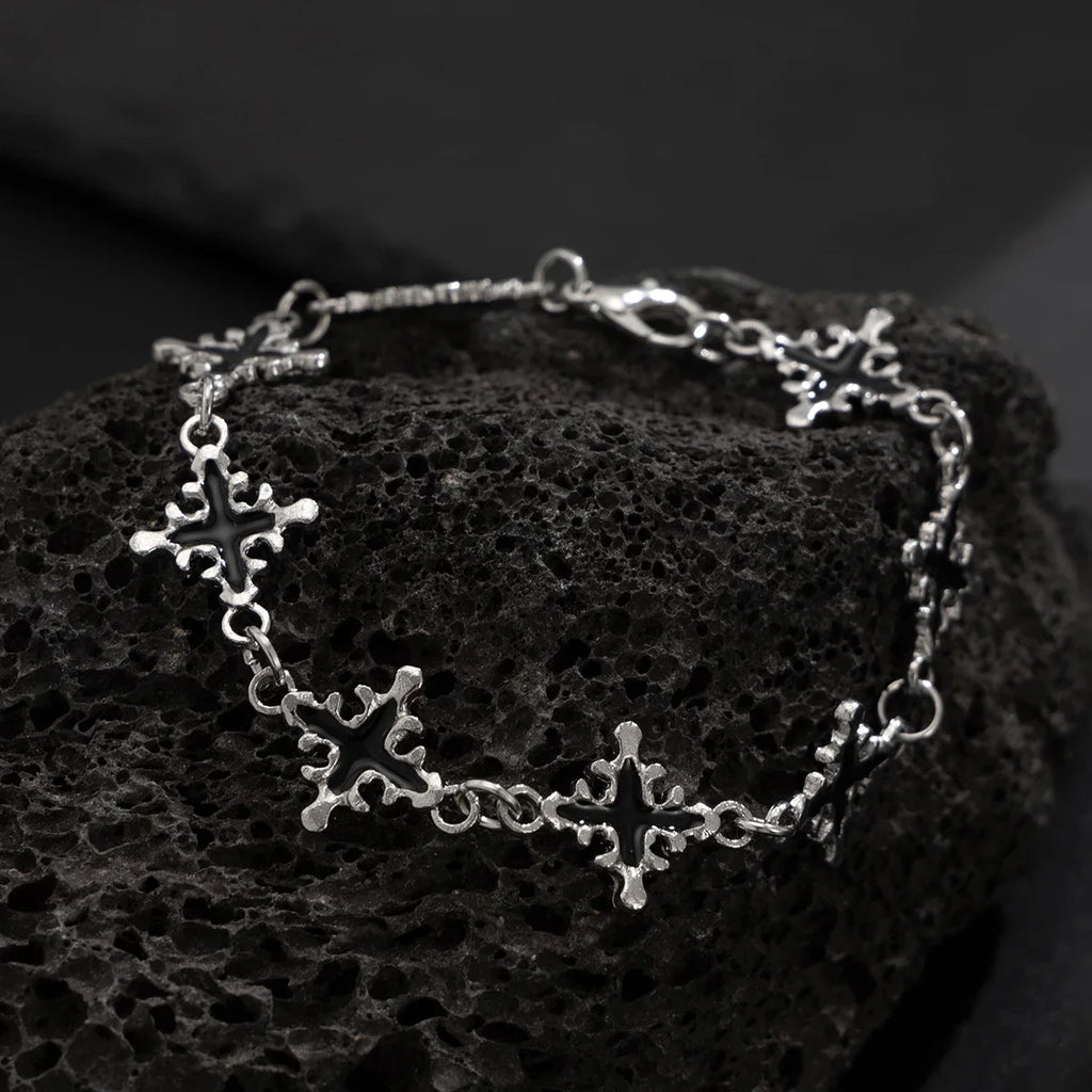 Obsidian Cross Bracelet — Hopeforwho (view 4)