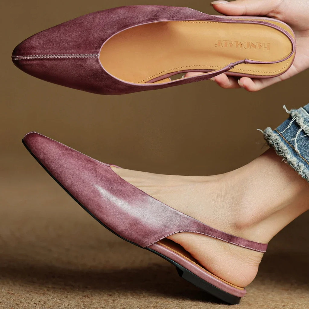 Juliet Genuine Leather Flats — Hopeforwho (view 9)