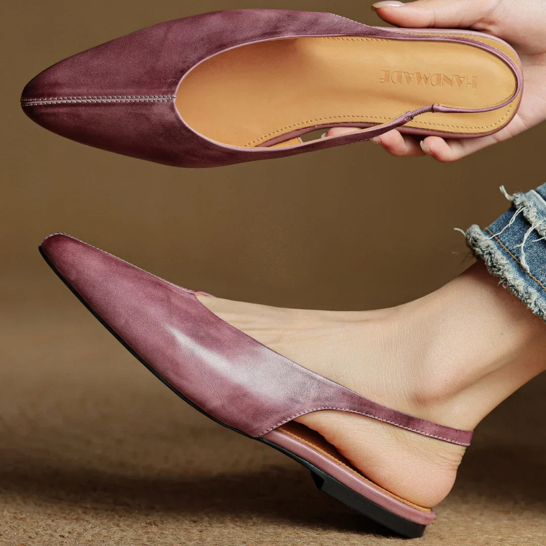 Juliet Genuine Leather Flats — Hopeforwho (view 9)
