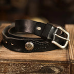Frontier Cowhide Belt — Hopeforwho (view 4)