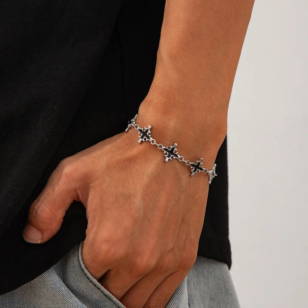 Obsidian Cross Bracelet — Hopeforwho