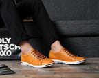 Leather Low-Top Sneakers – Men's Casual Dress Shoes | Verano — Hopeforwho (view 6)