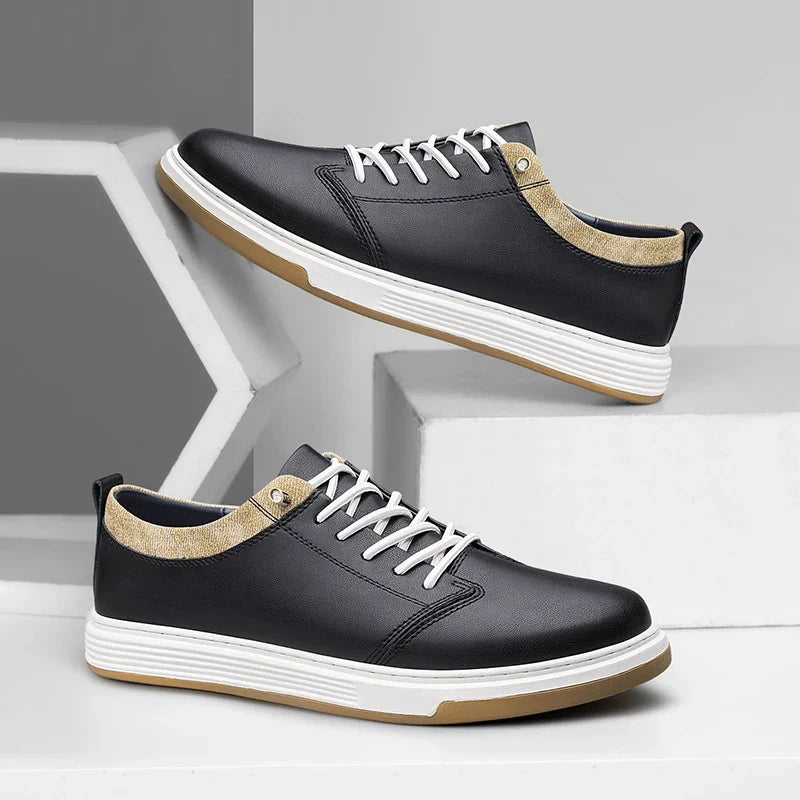 Trevano Leather Sneakers — Hopeforwho (view 8)