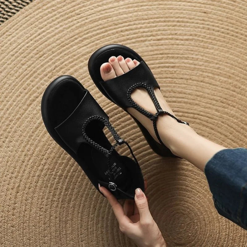 Whitney Leather Sandals — Hopeforwho (view 5)