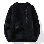 Frayed Knit Sweater – Men's Pullover | Camden — Hopeforwho (view 4)