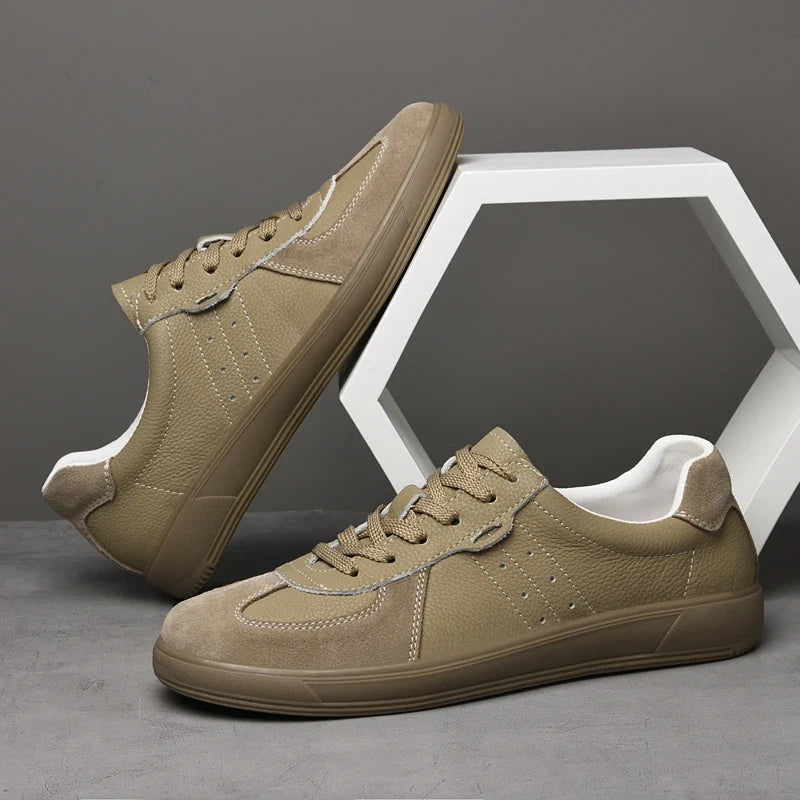 Emilio Leather Sneakers — Hopeforwho (view 5)