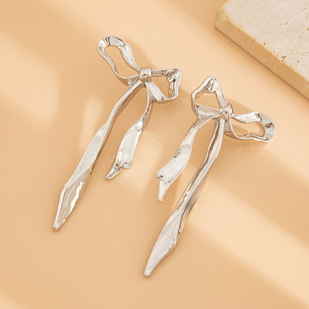 Ribbon Bow Earrings — Hopeforwho (view 5)
