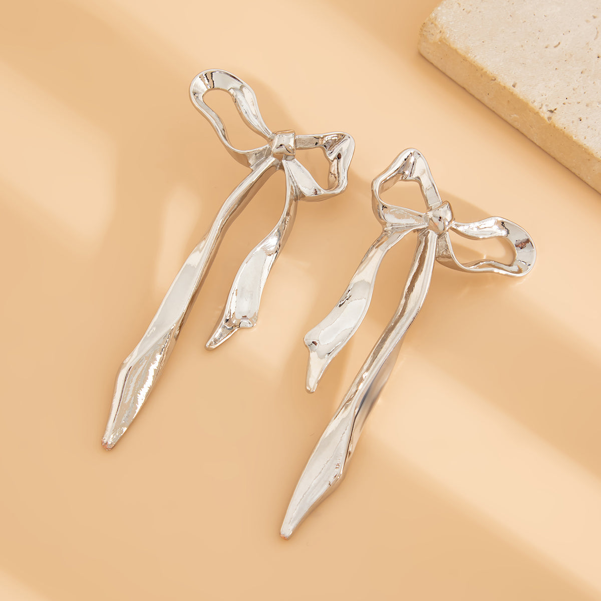 Ribbon Bow Earrings — Hopeforwho (view 5)