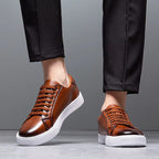 Men's Genuine Leather Sneakers | Savoni — Hopeforwho (view 3)