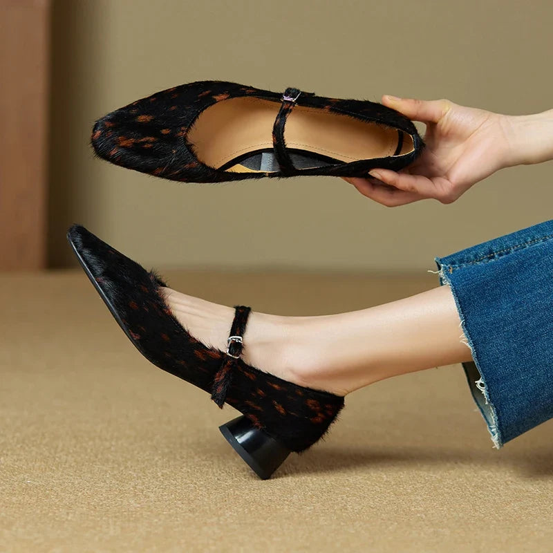 Luna Faux Fur Heels — Hopeforwho (view 10)