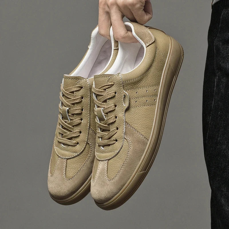Emilio Leather Sneakers — Hopeforwho (view 6)