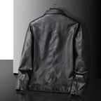 Vintage Leather Zip-Up Jacket – Men's Relaxed Fit | Verano — Hopeforwho (view 3)