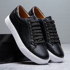 Men's Genuine Leather Sneakers | Savoni — Hopeforwho (view 8)