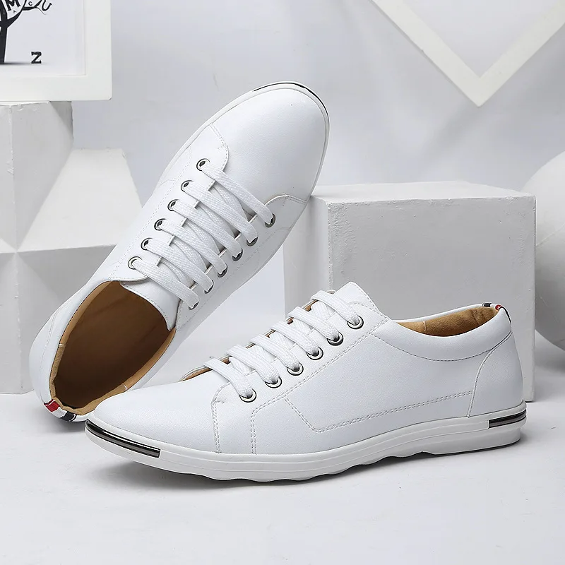 Leather Low-Top Sneakers – Men's Casual Dress Shoes | Verano — Hopeforwho