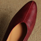 Juliet Genuine Leather Flats — Hopeforwho (view 5)