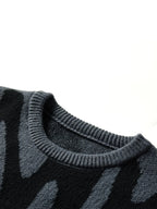 Abstract Wool Pullover Sweater – Men's Oversized Knit | Garen — Hopeforwho (view 2)