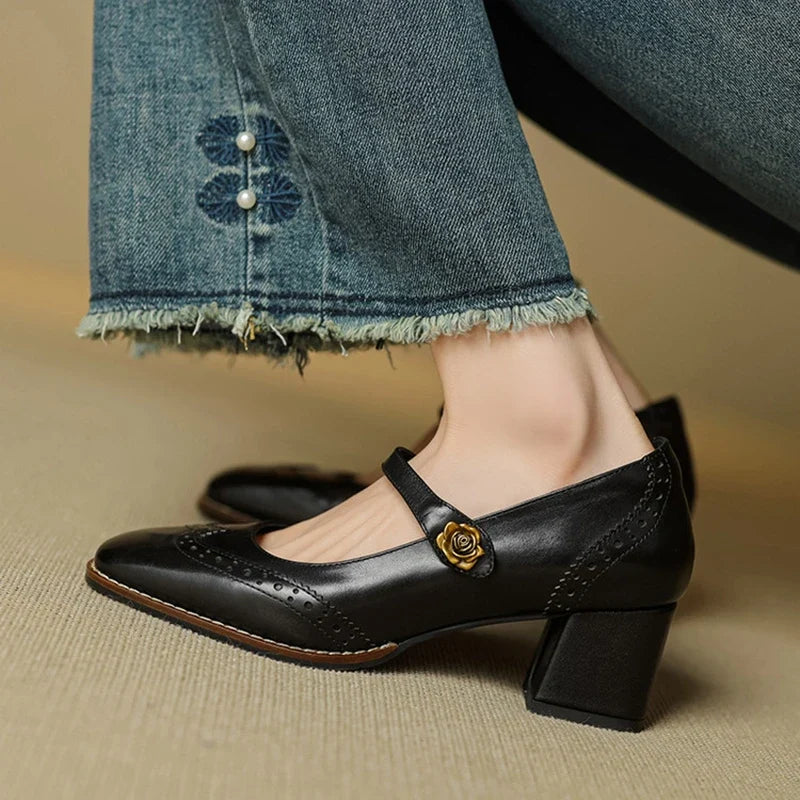 Messina Leather Heels — Hopeforwho (view 9)