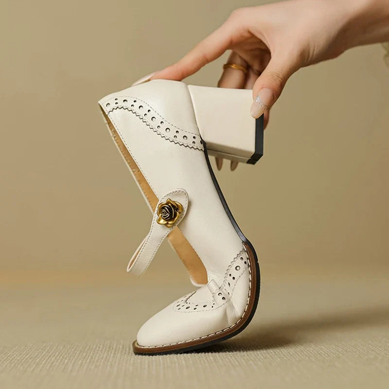 Messina Leather Heels — Hopeforwho (view 6)
