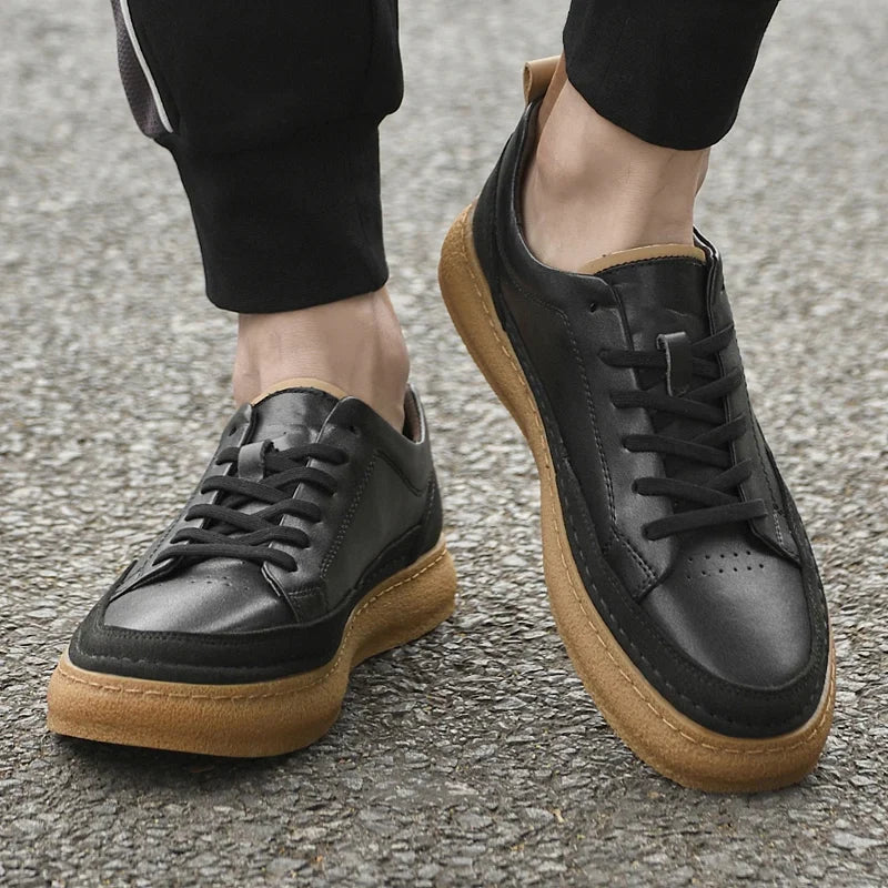 Metro Drift Leather Sneakers — Hopeforwho (view 9)