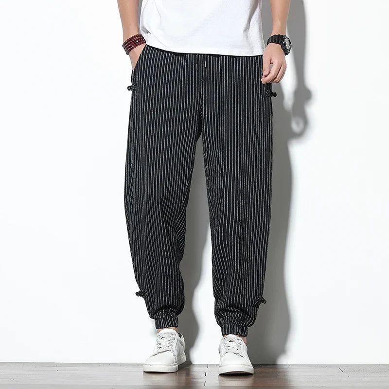 Kaizen Striped Joggers — Hopeforwho (view 3)