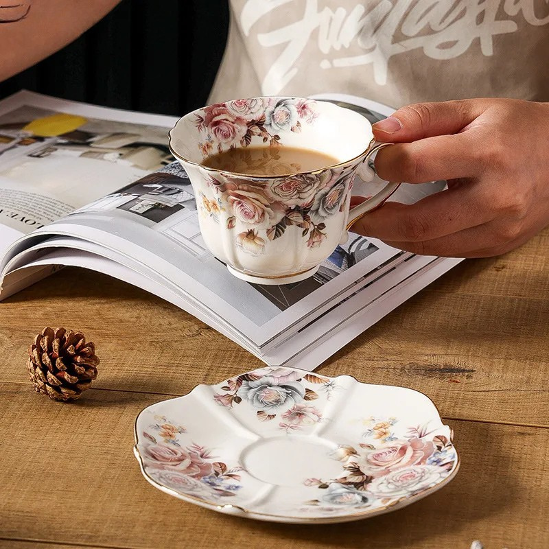 Golden Rose Ceramic Set — Hopeforwho (view 4)