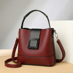Women's Leather Handbag with Gold Hardware | Savona — Hopeforwho (view 2)