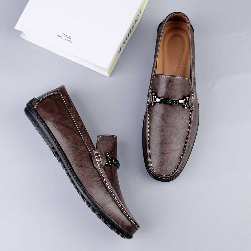 Valente Genuine Leather Loafers — Hopeforwho (view 7)