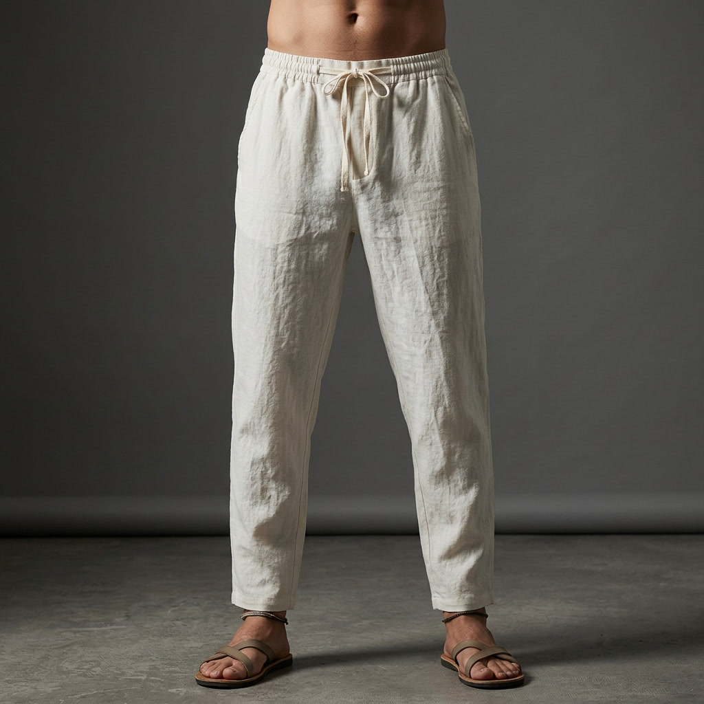 Montego Linen Trouser — Hopeforwho (view 7)