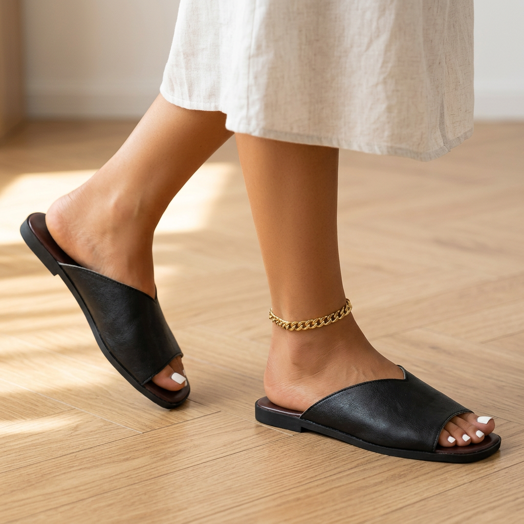 Addison Leather Flats — Hopeforwho (view 3)