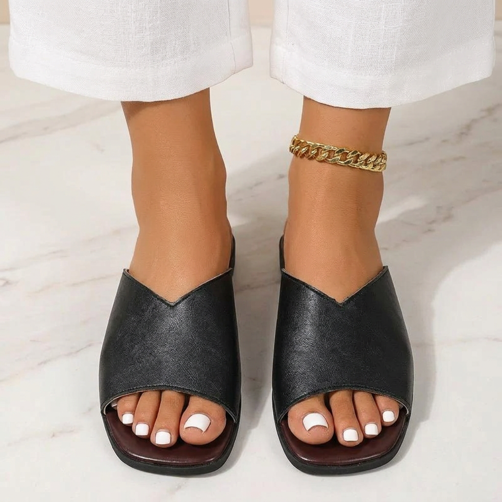 Addison Leather Flats — Hopeforwho (view 2)