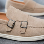 Como Suede Double-Buckle Loafers — Hopeforwho (view 8)