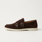 Como Suede Double-Buckle Loafers — Hopeforwho (view 12)