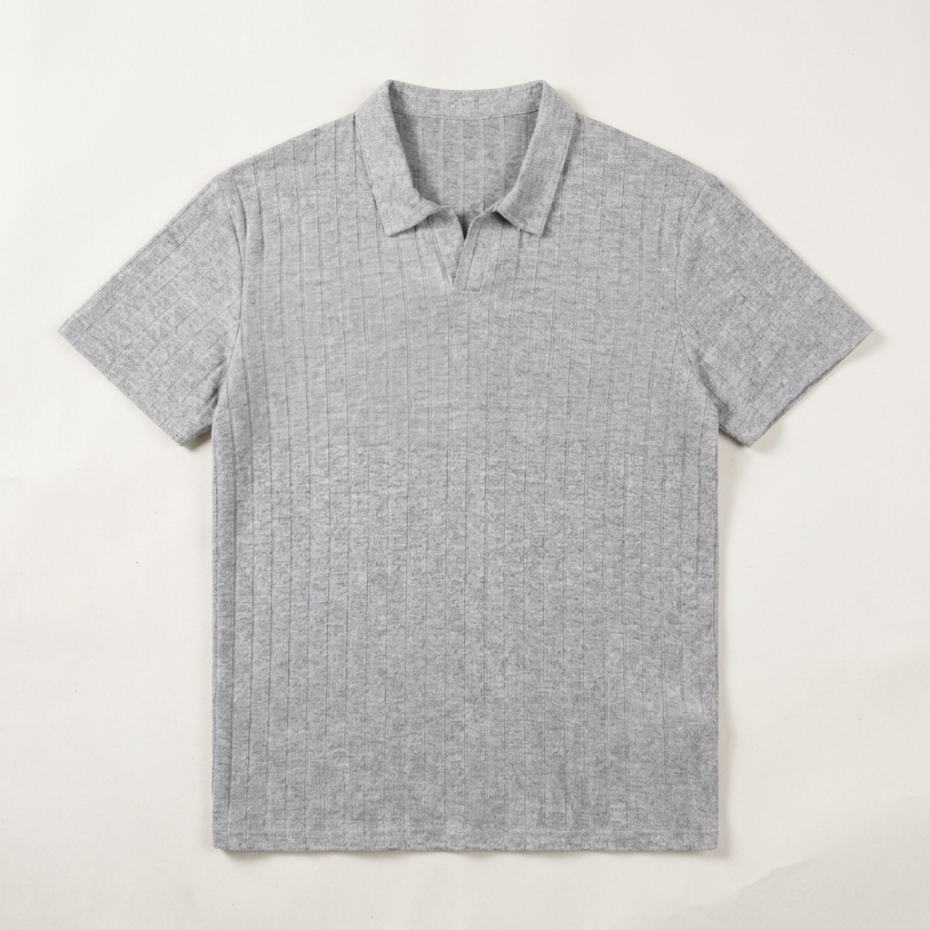 Taormina Ribbed Knit Polo — Hopeforwho