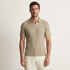 Taormina Ribbed Knit Polo — Hopeforwho (view 10)