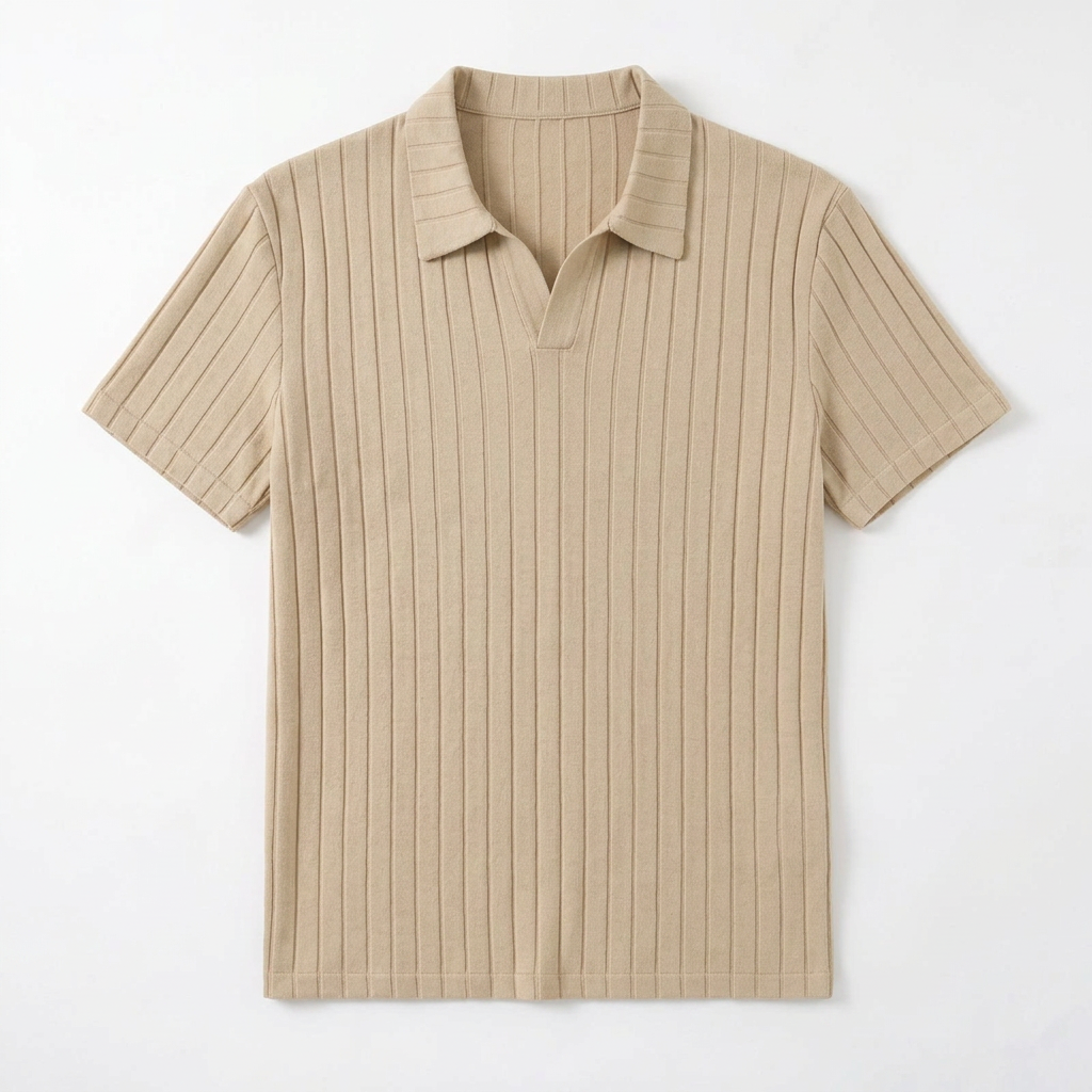 Taormina Ribbed Knit Polo — Hopeforwho (view 9)