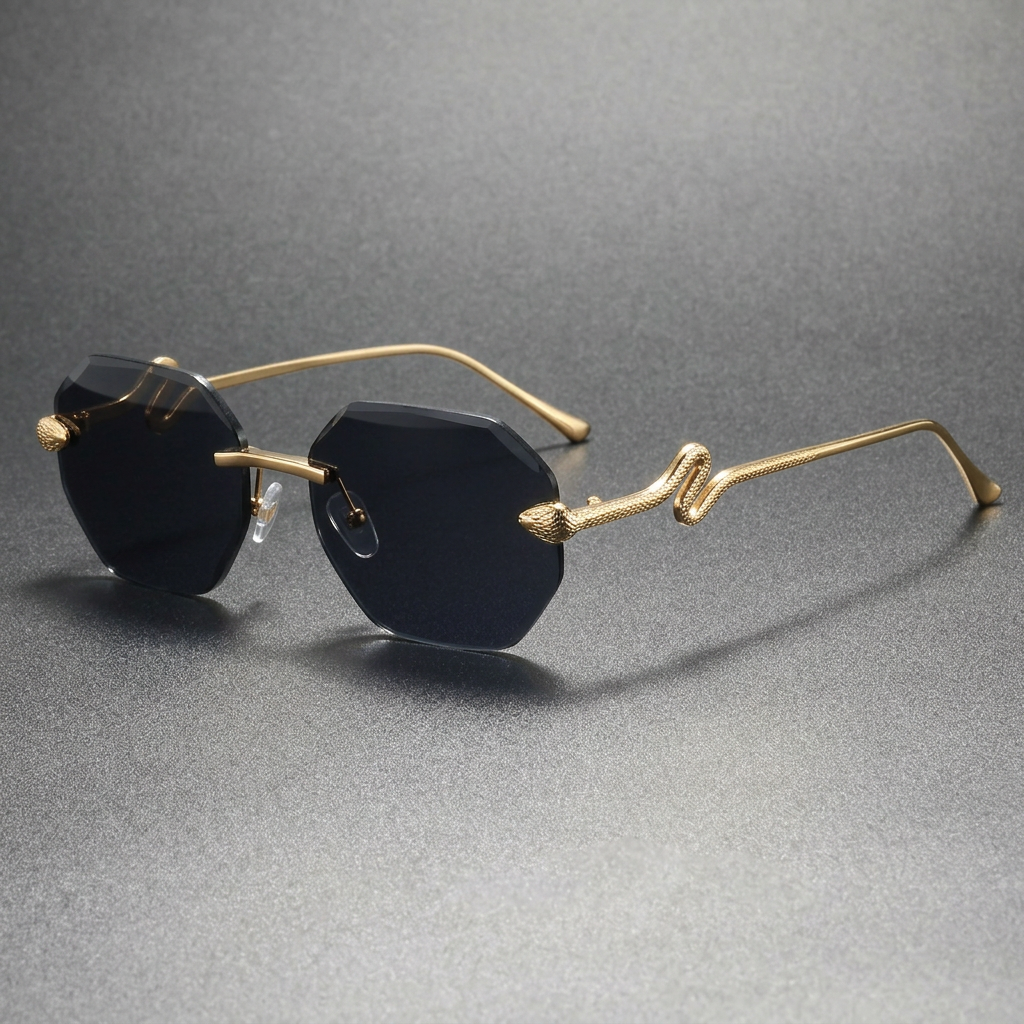 Antibes Snake-Temple Sunglasses — Hopeforwho (view 2)