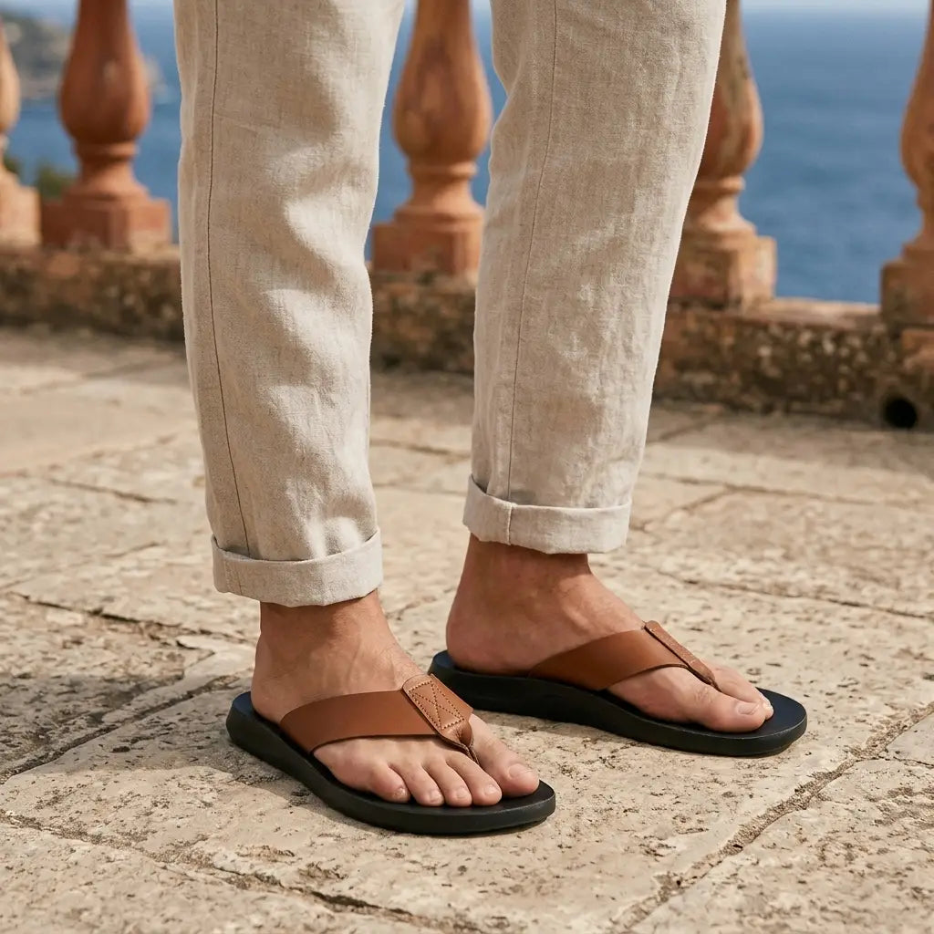 Minori Leather Sandals — Hopeforwho (view 5)