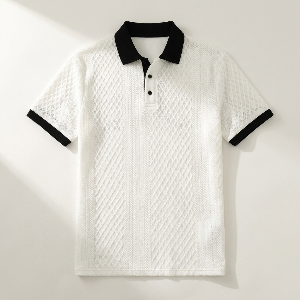 Levanto Jacquard Polo — Hopeforwho (view 5)