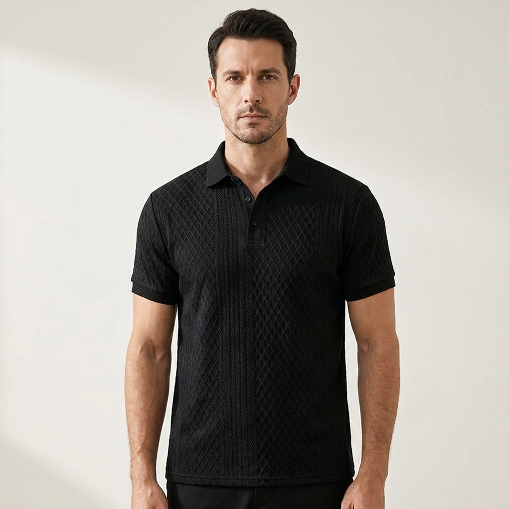 Levanto Jacquard Polo — Hopeforwho (view 12)