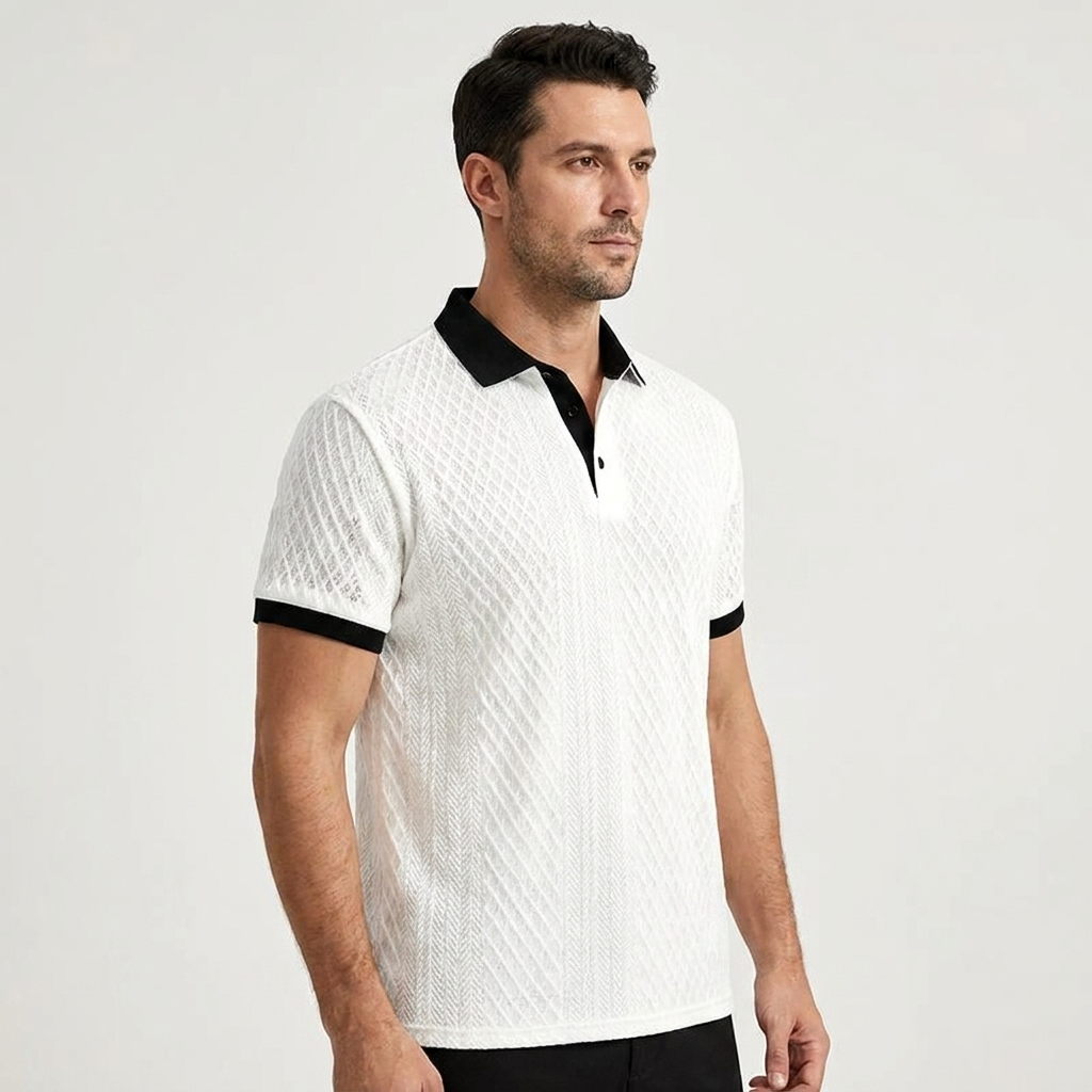 Levanto Jacquard Polo — Hopeforwho (view 8)