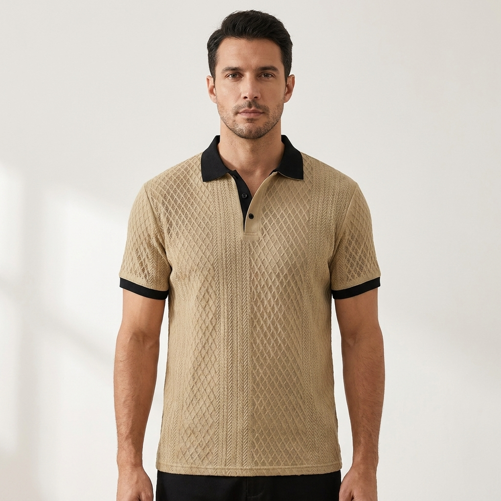 Levanto Jacquard Polo — Hopeforwho (view 3)