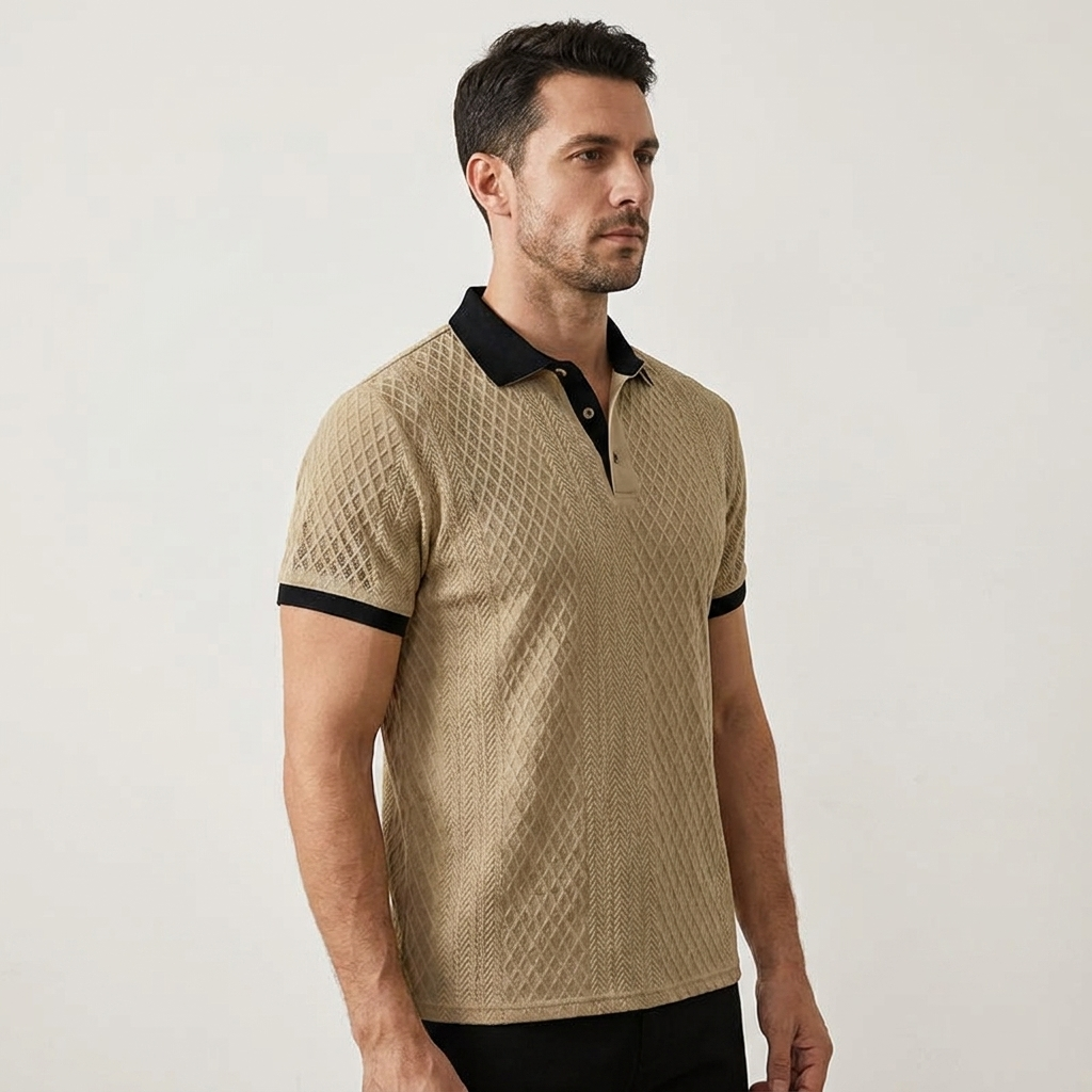 Levanto Jacquard Polo — Hopeforwho (view 4)