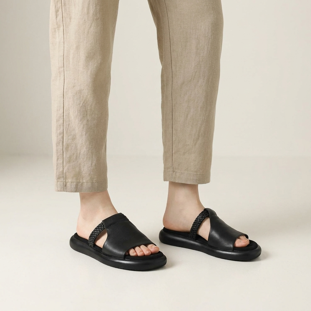 Marsala Leather Flats — Hopeforwho (view 4)