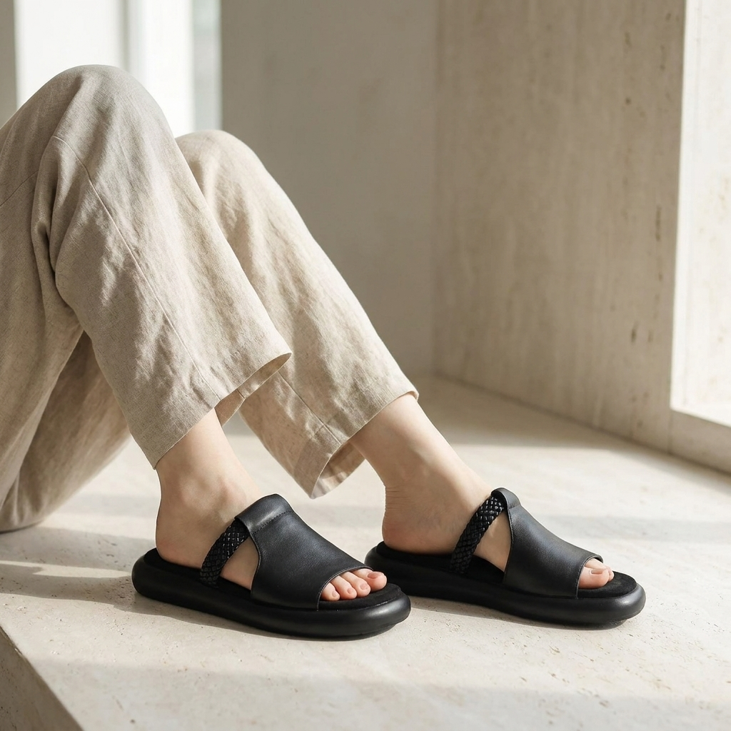 Marsala Leather Flats — Hopeforwho (view 5)