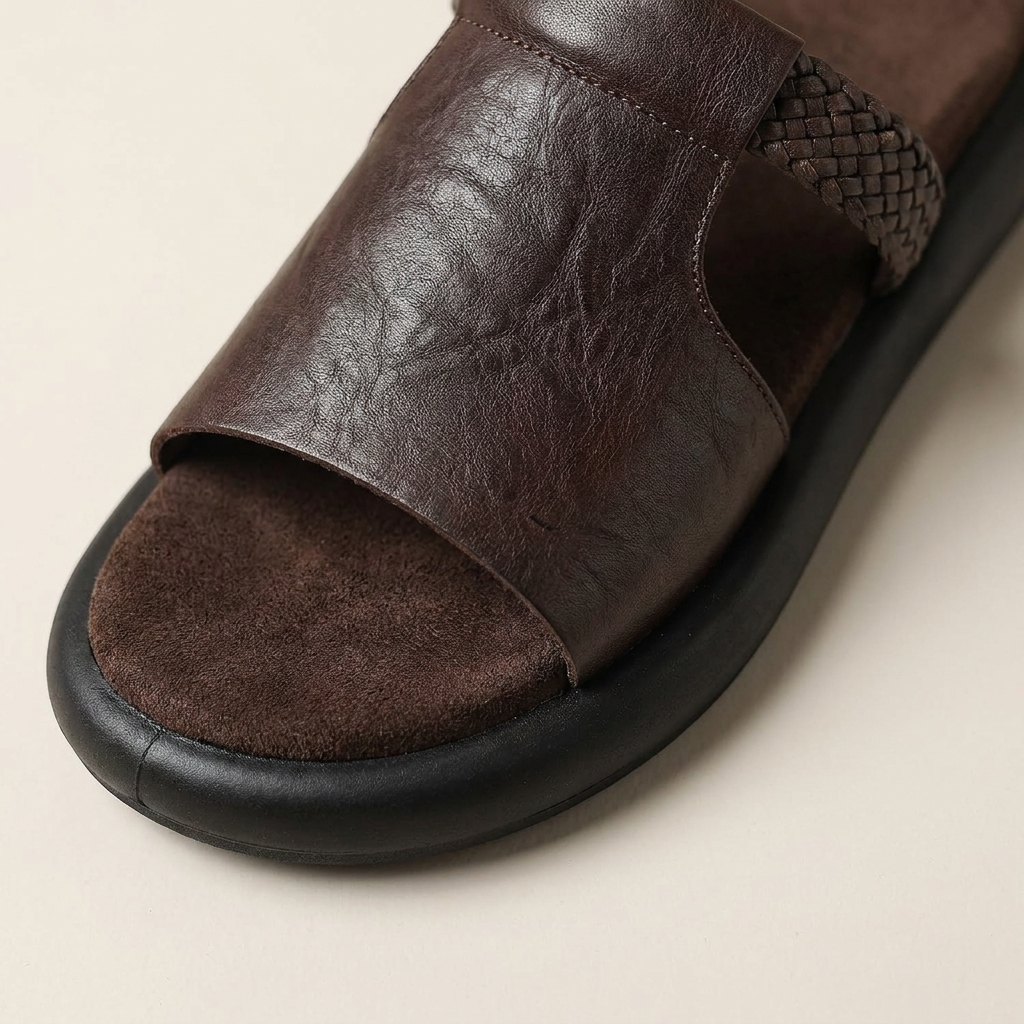 Marsala Leather Flats — Hopeforwho (view 8)