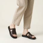 Marsala Leather Flats — Hopeforwho (view 9)